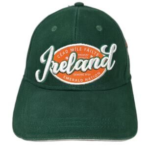 Traditional Craftwear Ireland Baseball Cap Green Orange 59cm Hat Embroidered